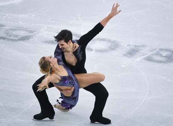 2018 Winter Olympics. Figure skating. Ice dance. Short program