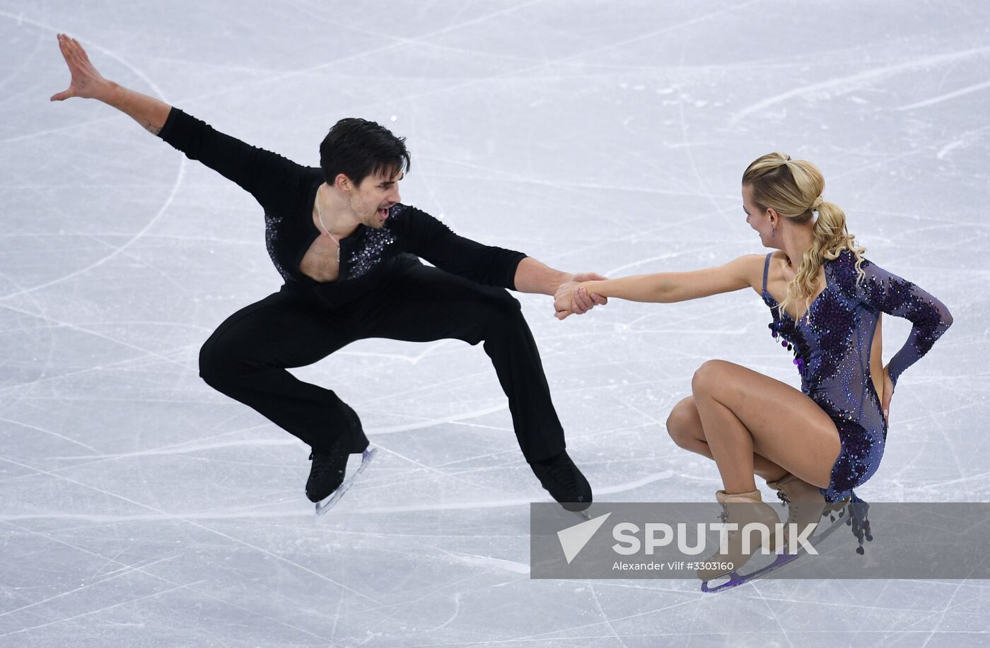 2018 Winter Olympics. Figure skating. Ice dance. Short program