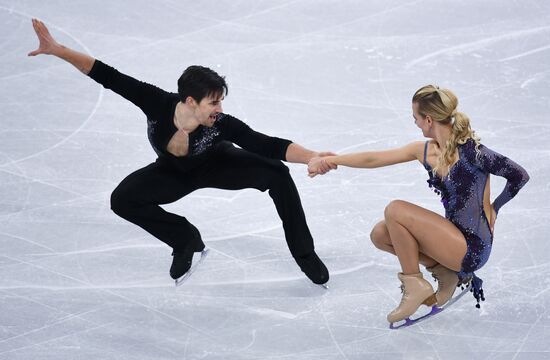 2018 Winter Olympics. Figure skating. Ice dance. Short program