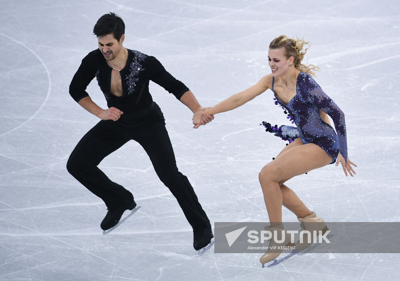 2018 Winter Olympics. Figure skating. Ice dance. Short program