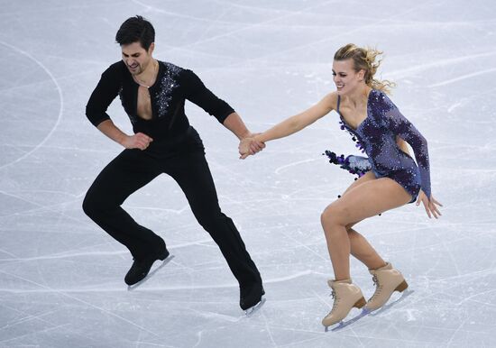 2018 Winter Olympics. Figure skating. Ice dance. Short program