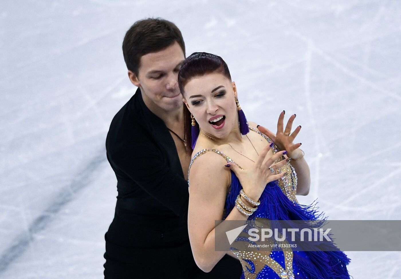 2018 Winter Olympics. Figure skating. Ice dance. Short program