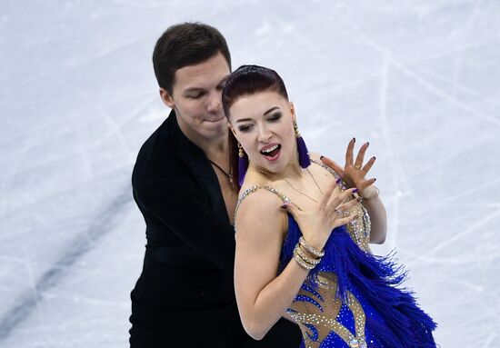 2018 Winter Olympics. Figure skating. Ice dance. Short program