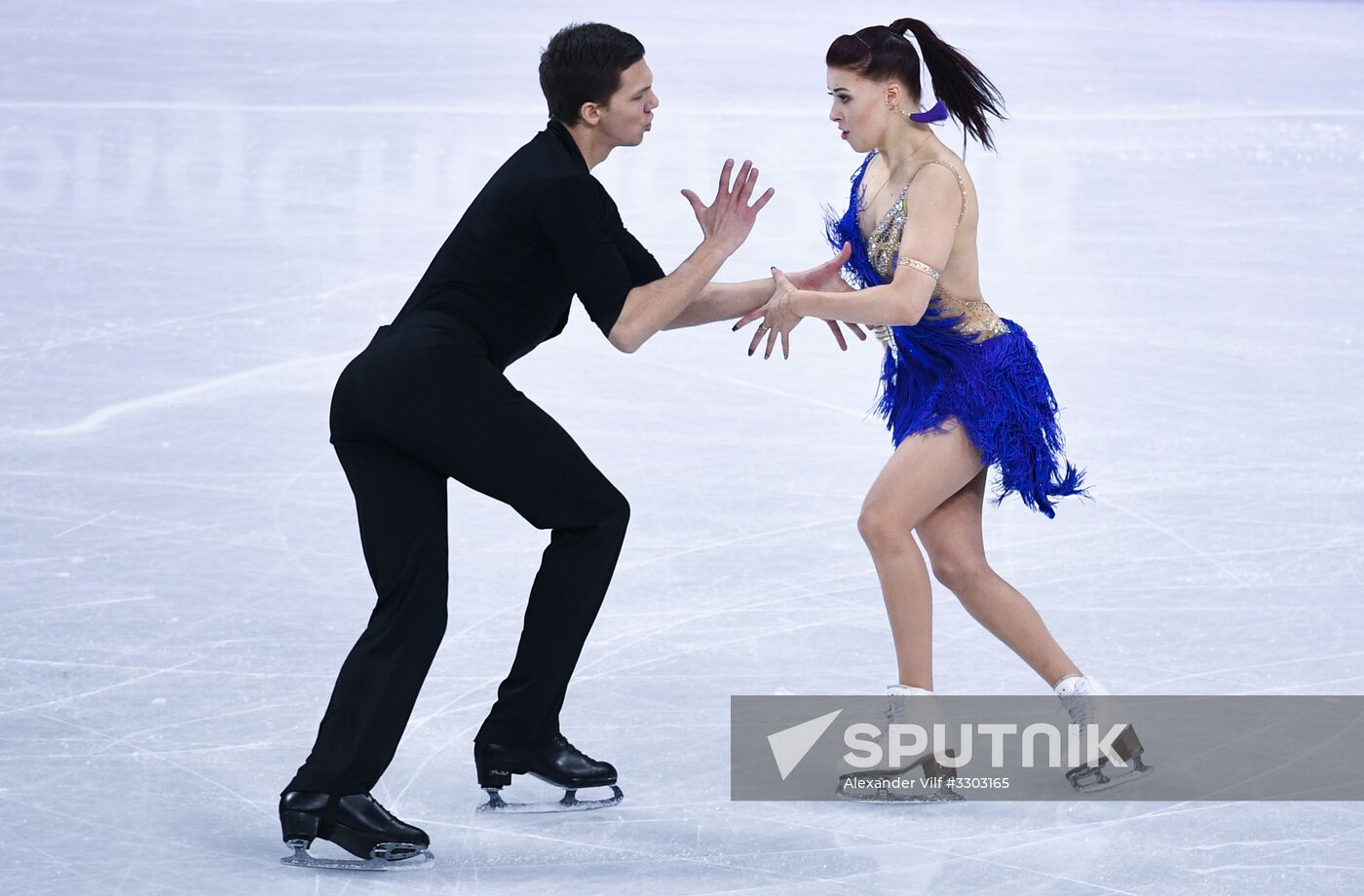 2018 Winter Olympics. Figure skating. Ice dance. Short program
