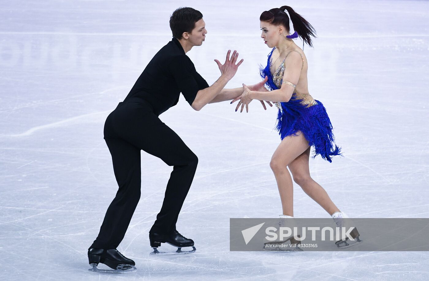 2018 Winter Olympics. Figure skating. Ice dance. Short program