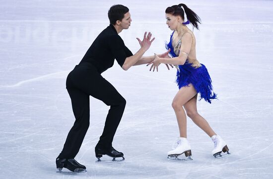 2018 Winter Olympics. Figure skating. Ice dance. Short program