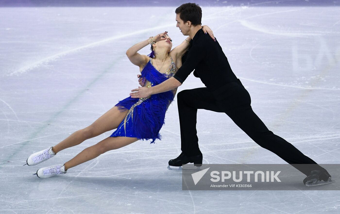 2018 Winter Olympics. Figure skating. Ice dance. Short program