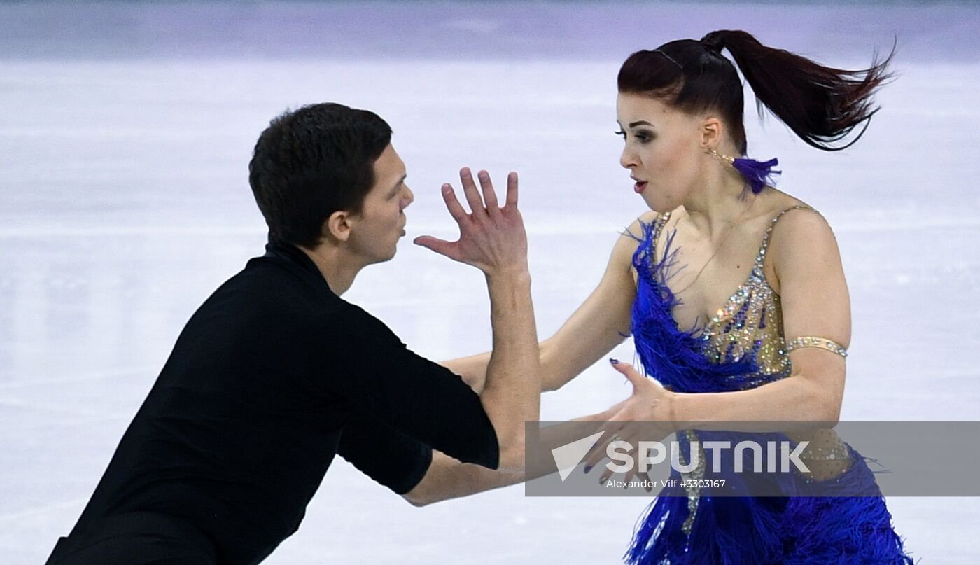 2018 Winter Olympics. Figure skating. Ice dance. Short program