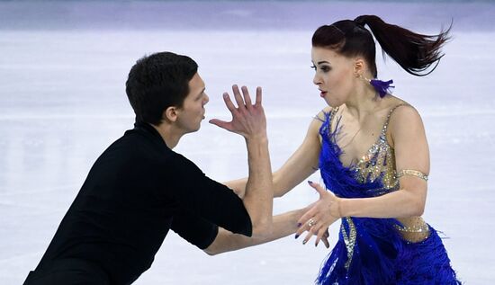 2018 Winter Olympics. Figure skating. Ice dance. Short program