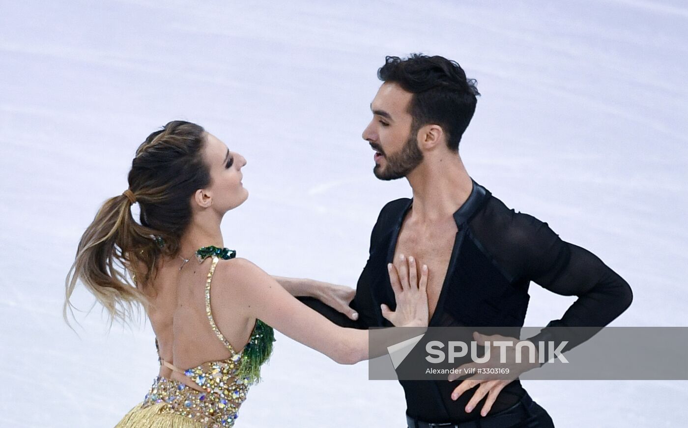 2018 Winter Olympics. Figure skating. Ice dance. Short program