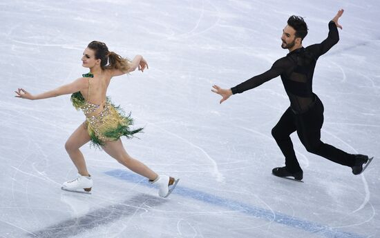 2018 Winter Olympics. Figure skating. Ice dance. Short program