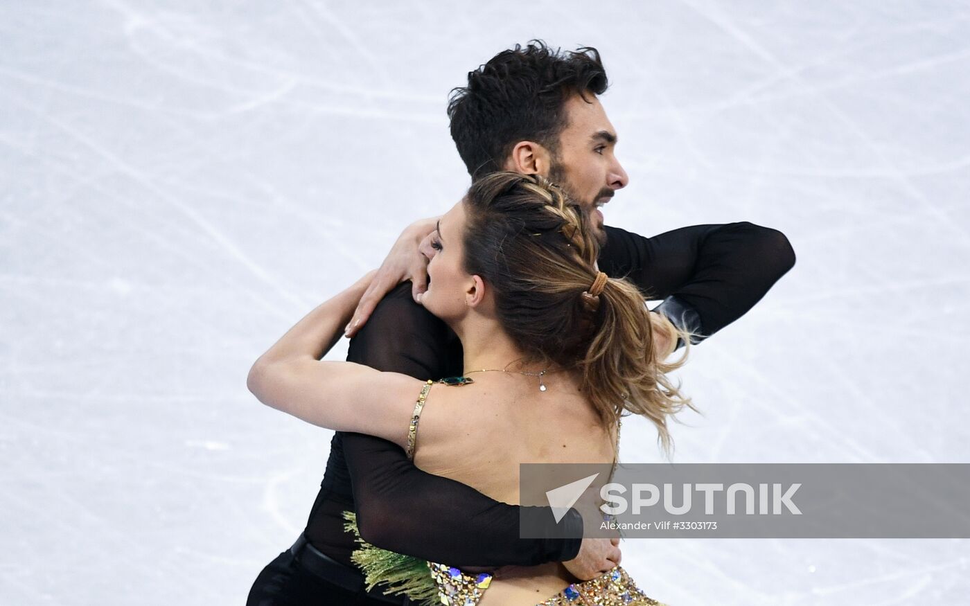 2018 Winter Olympics. Figure skating. Ice dance. Short program