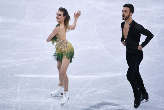 2018 Winter Olympics. Figure skating. Ice dance. Short program