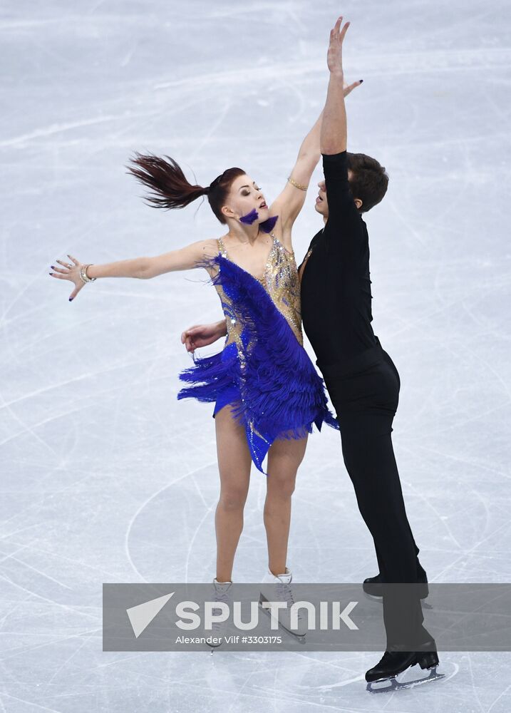 2018 Winter Olympics. Figure skating. Ice dance. Short program