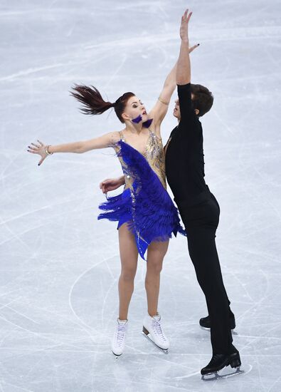 2018 Winter Olympics. Figure skating. Ice dance. Short program