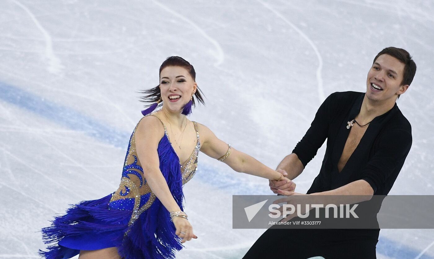 2018 Winter Olympics. Figure skating. Ice dance. Short program