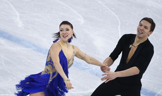 2018 Winter Olympics. Figure skating. Ice dance. Short program