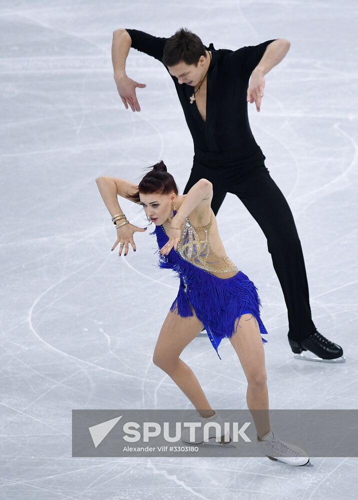 2018 Winter Olympics. Figure skating. Ice dance. Short program