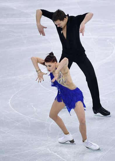 2018 Winter Olympics. Figure skating. Ice dance. Short program