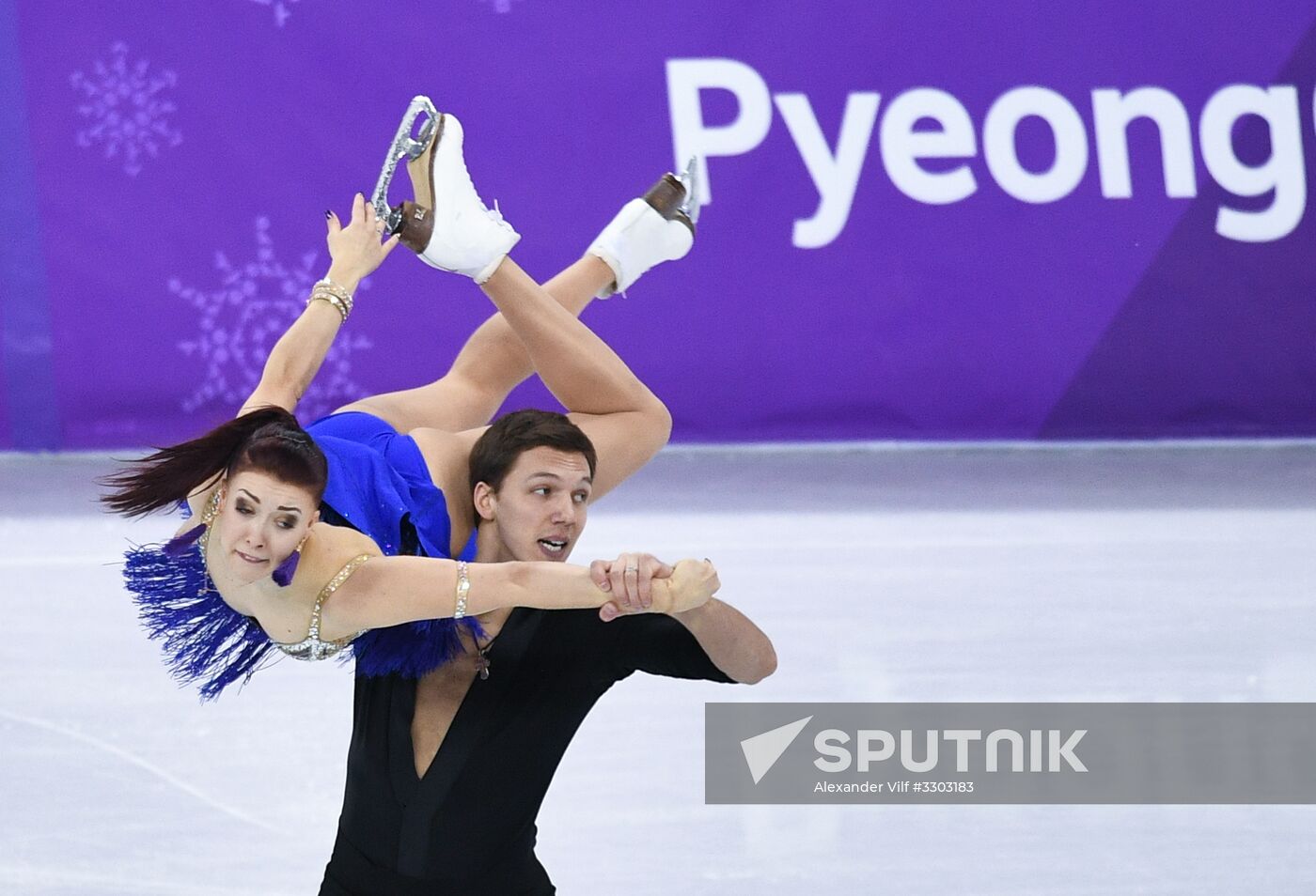 2018 Winter Olympics. Figure skating. Ice dance. Short program