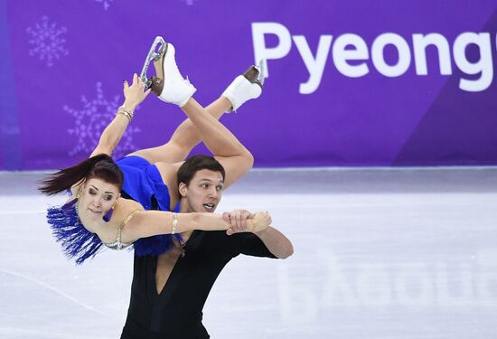 2018 Winter Olympics. Figure skating. Ice dance. Short program