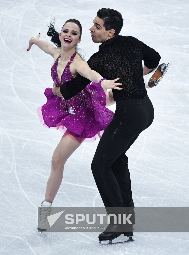 2018 Winter Olympics. Figure skating. Ice dance. Short program