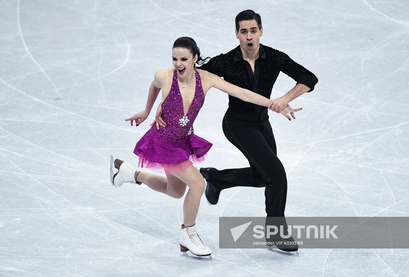 2018 Winter Olympics. Figure skating. Ice dance. Short program