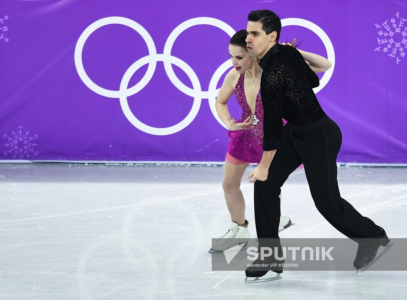 2018 Winter Olympics. Figure skating. Ice dance. Short program