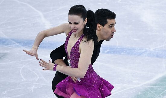 2018 Winter Olympics. Figure skating. Ice dance. Short program