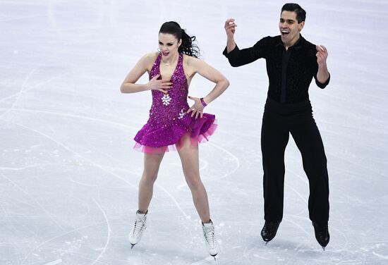 2018 Winter Olympics. Figure skating. Ice dance. Short program