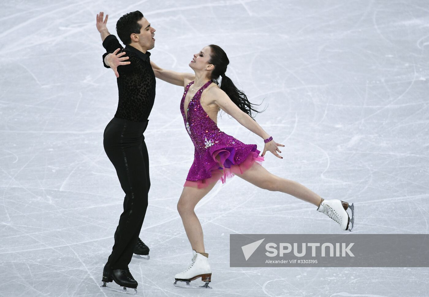 2018 Winter Olympics. Figure skating. Ice dance. Short program