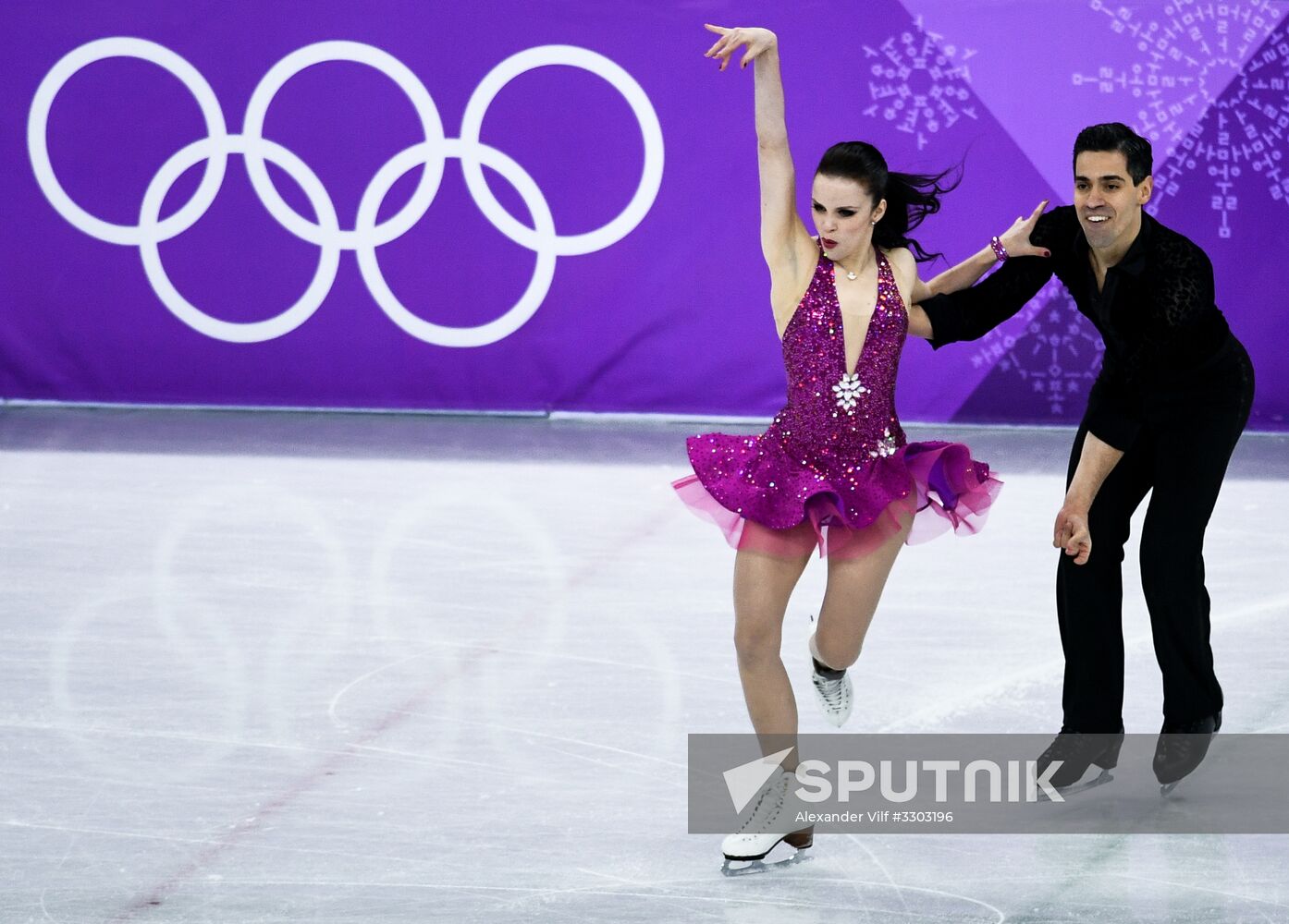 2018 Winter Olympics. Figure skating. Ice dance. Short program