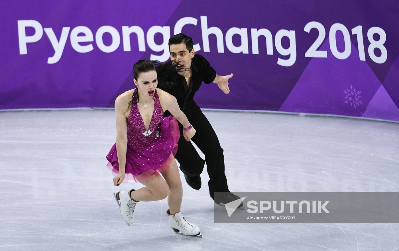 2018 Winter Olympics. Figure skating. Ice dance. Short program