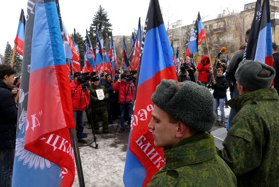 Commemorating liberation of Debaltsevo from Ukrainian Armed Forces