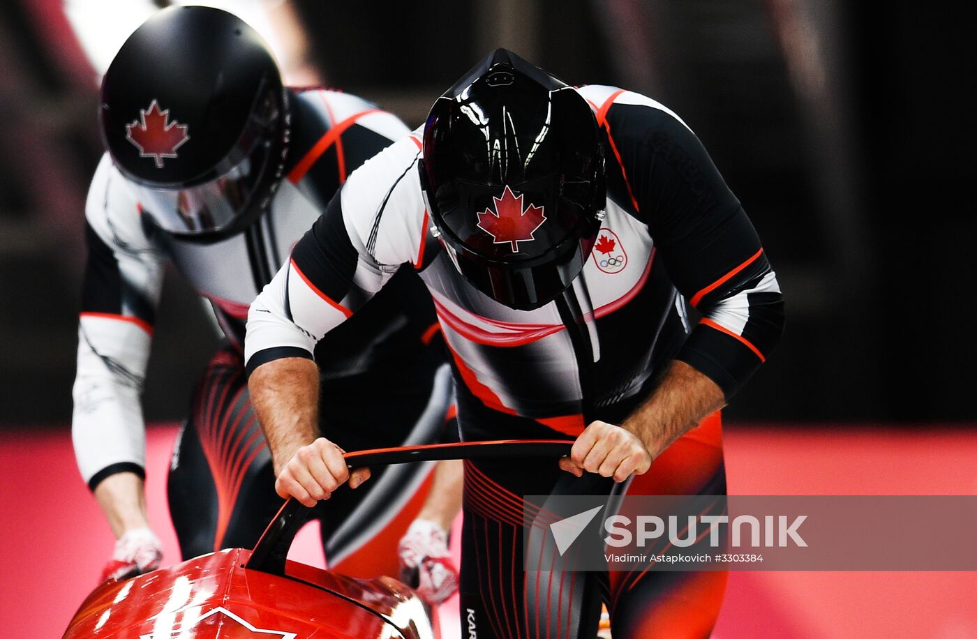 2018 Winter Olympics. Bobsleigh. Two-man