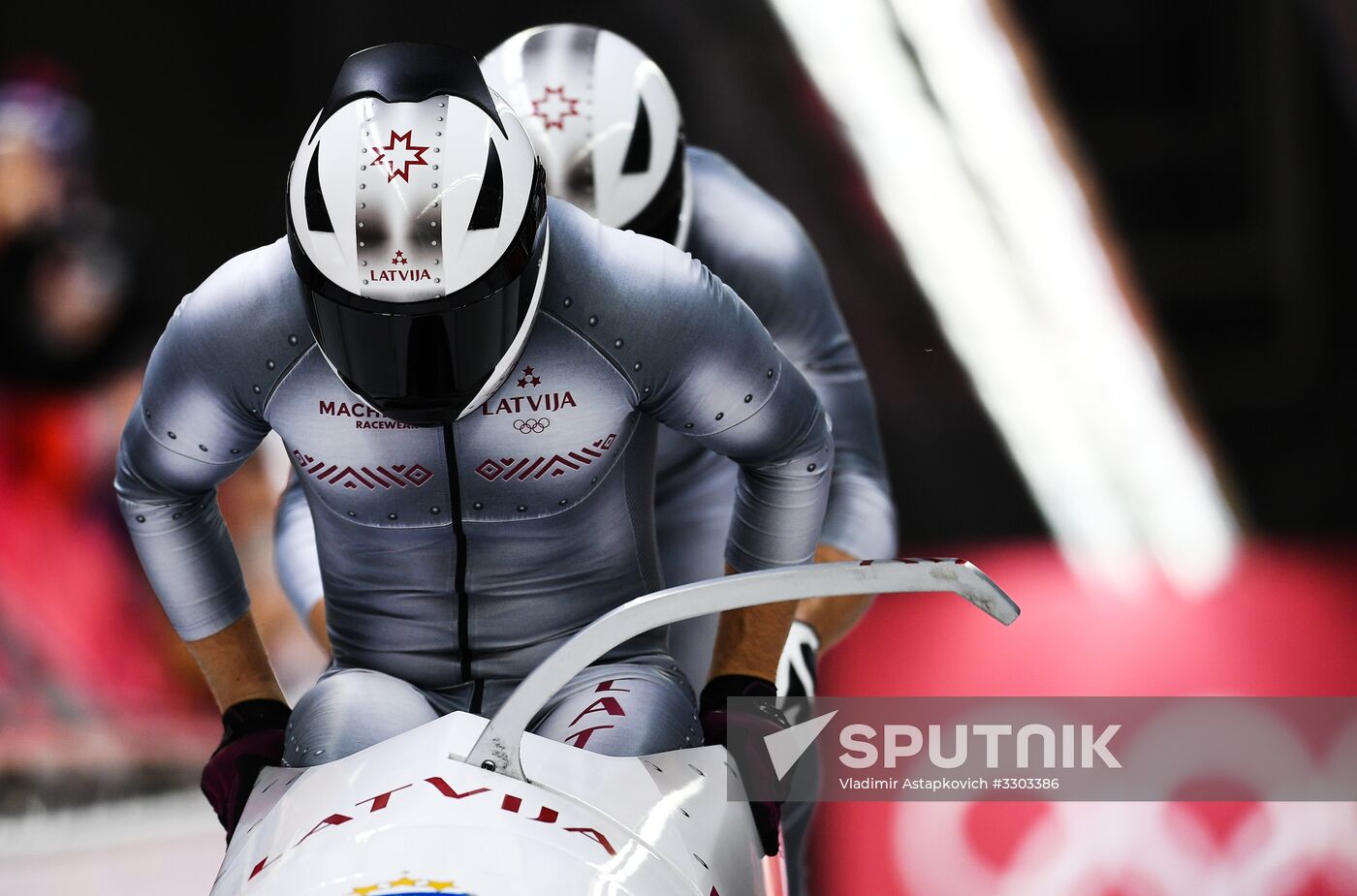 2018 Winter Olympics. Bobsleigh. Two-man