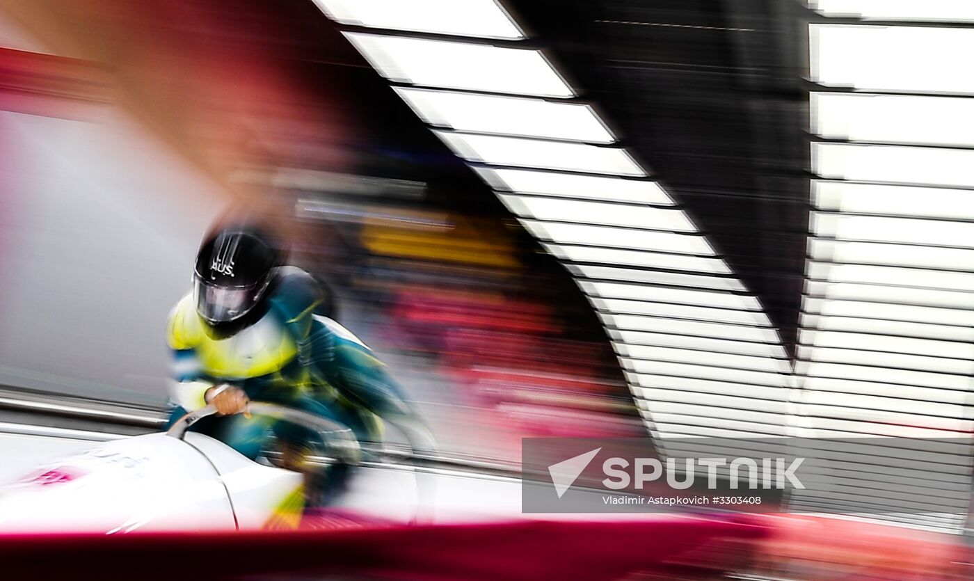 2018 Winter Olympics. Bobsleigh. Two-man