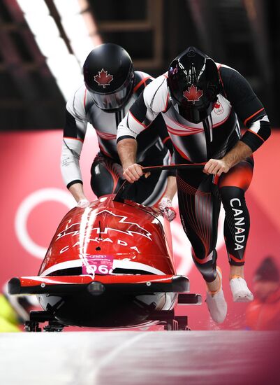 2018 Winter Olympics. Bobsleigh. Two-man