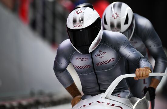 2018 Winter Olympics. Bobsleigh. Two-man