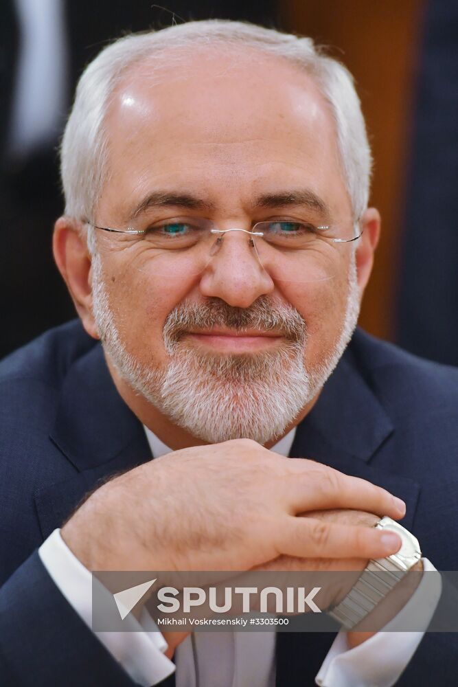 Foreign Minister Sergei Lavrov meets with Iranian Foreign Minister Mohammad Javad Zarif