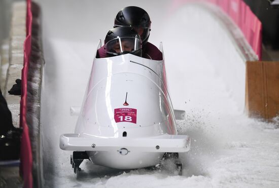 2018 Winter Olympics. Bobsleigh. Two-man