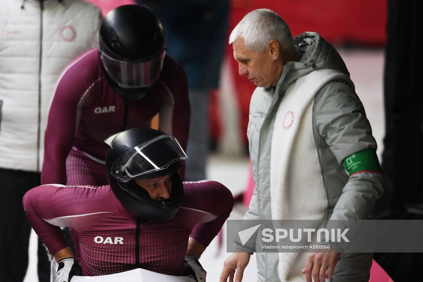 2018 Winter Olympics. Bobsleigh. Two-man