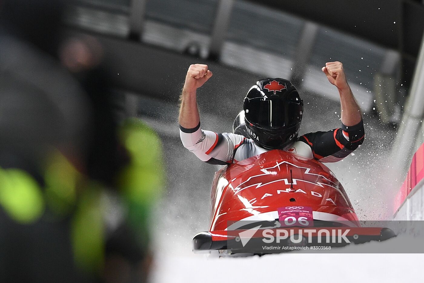 2018 Winter Olympics. Bobsleigh. Two-man