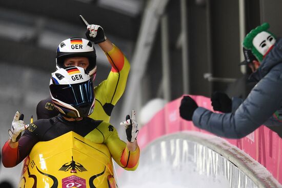 2018 Winter Olympics. Bobsleigh. Two-man