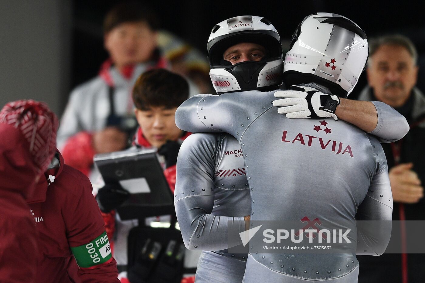 2018 Winter Olympics. Bobsleigh. Two-man