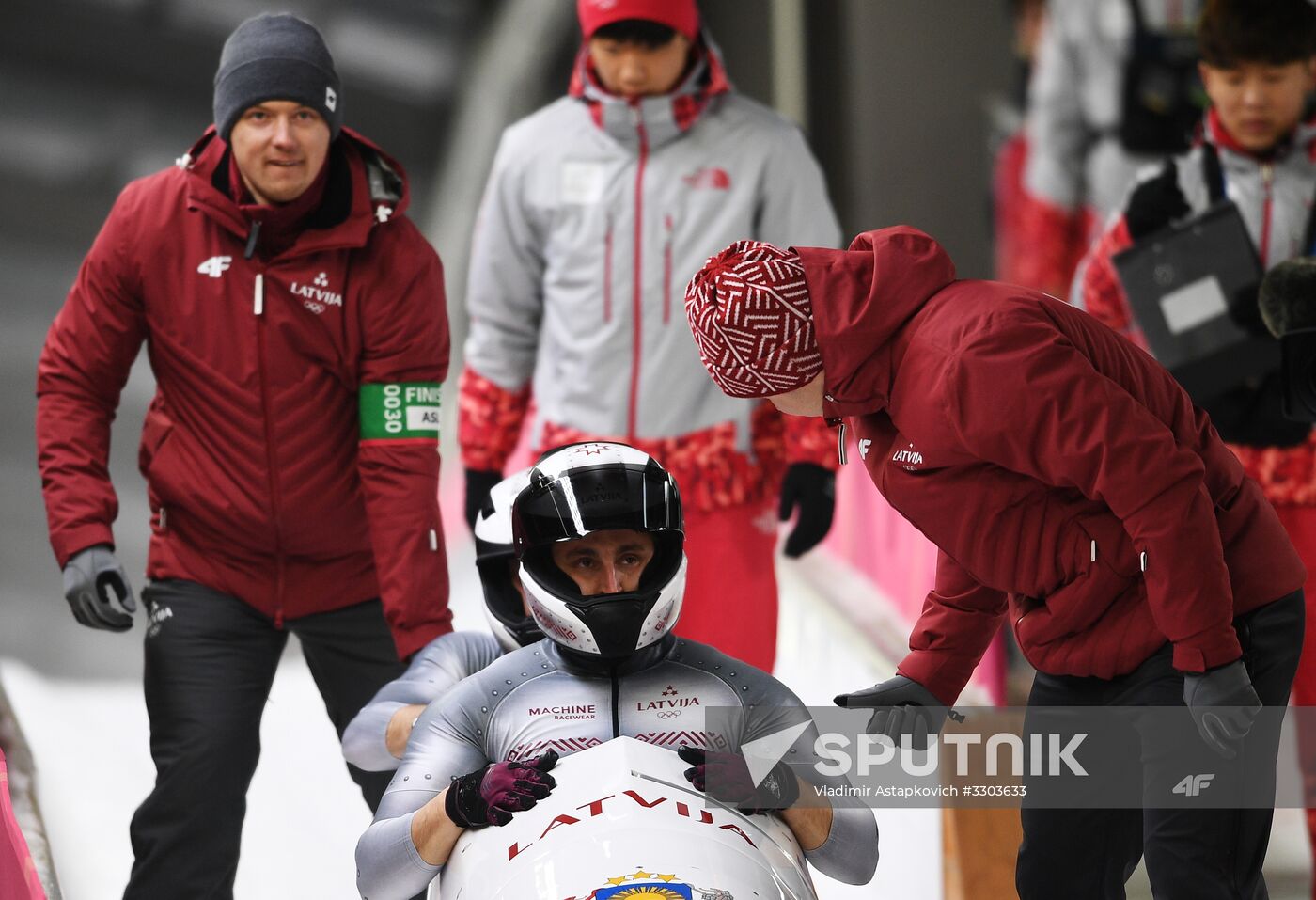 2018 Winter Olympics. Bobsleigh. Two-man