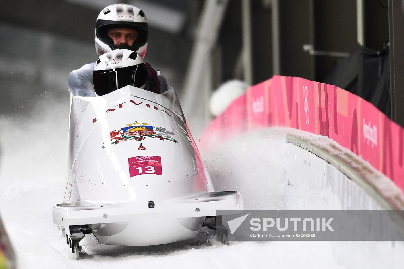 2018 Winter Olympics. Bobsleigh. Two-man