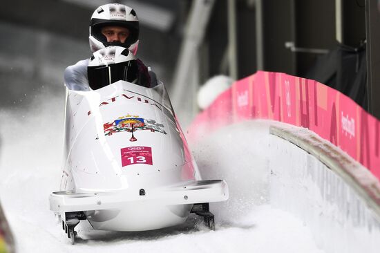 2018 Winter Olympics. Bobsleigh. Two-man