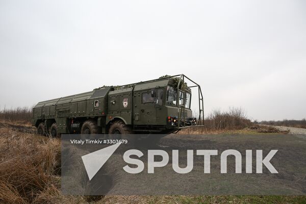9K720 Iskander missile system drill in Krasnodar Territory