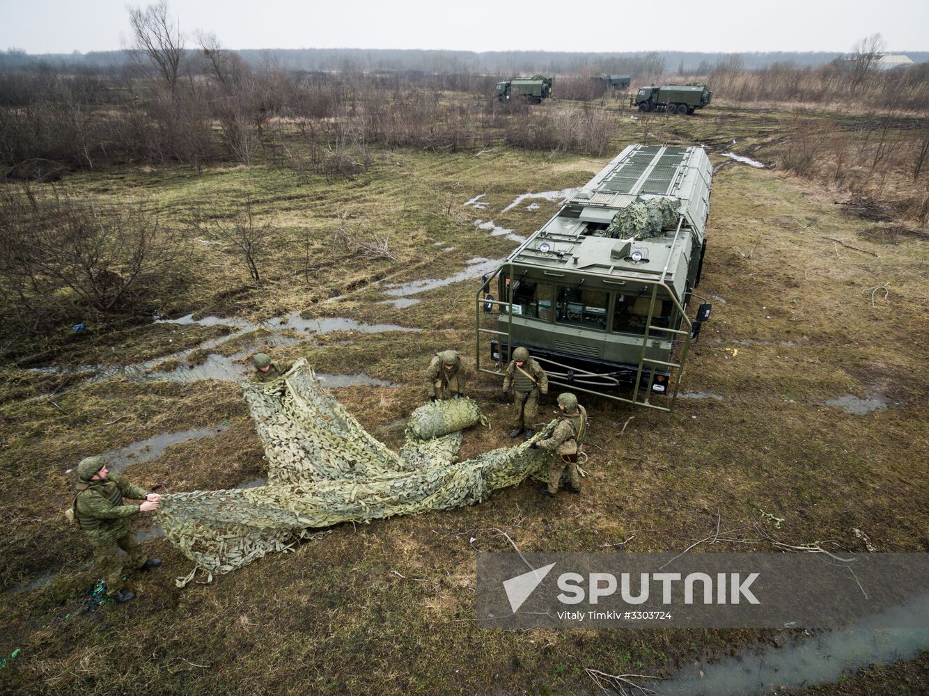 Iskander-M missile launcher crews exercise in Krasnodar Territory